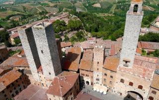 vista aerea di San Gimignano